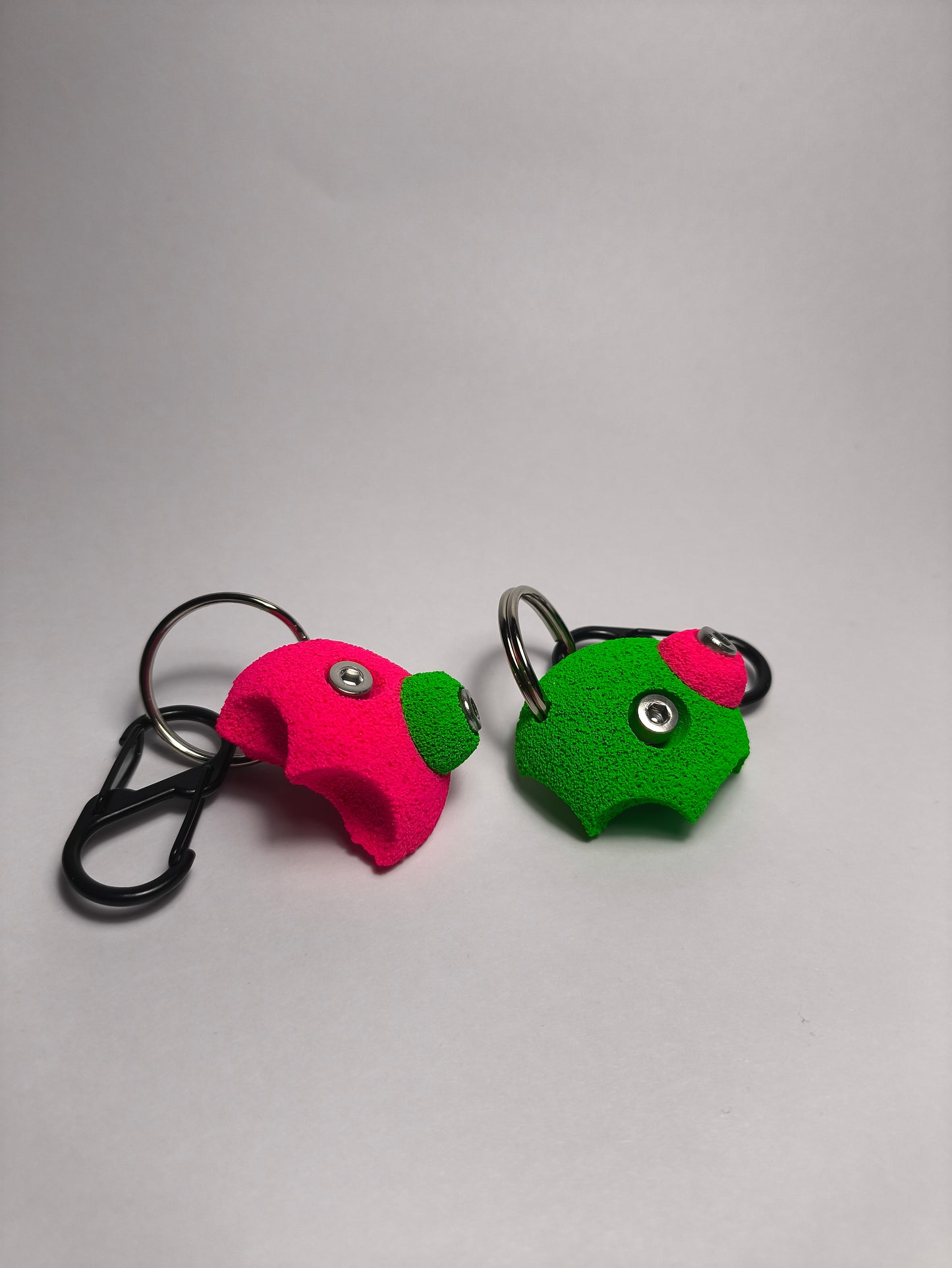 Llavero presa de escalada Dual Macro Flúor