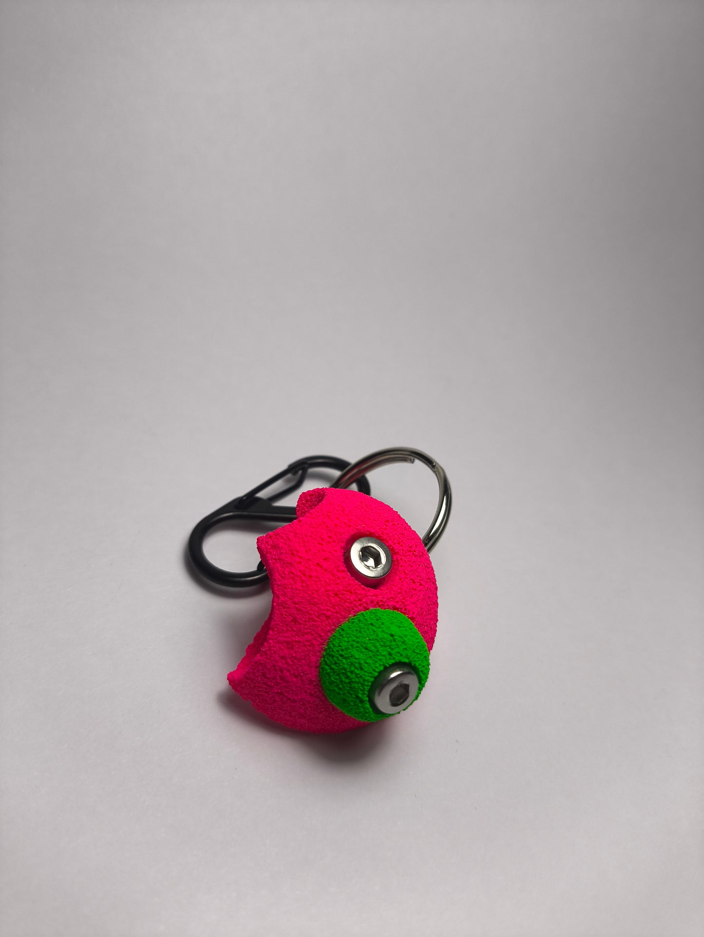 Llavero presa de escalada Dual Macro Flúor